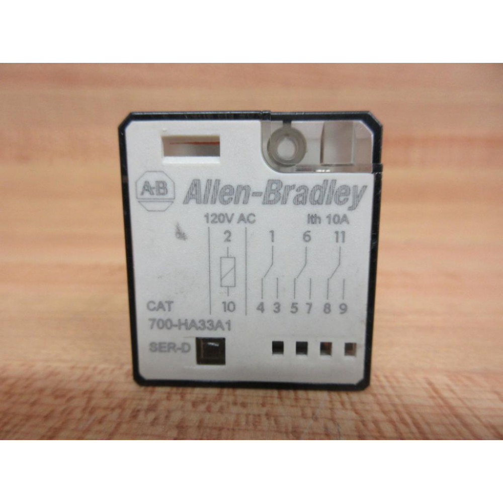 Allen Bradley 700-HA33A1-120V AC Relay 700-HA33A1-120VAC Series D - Used