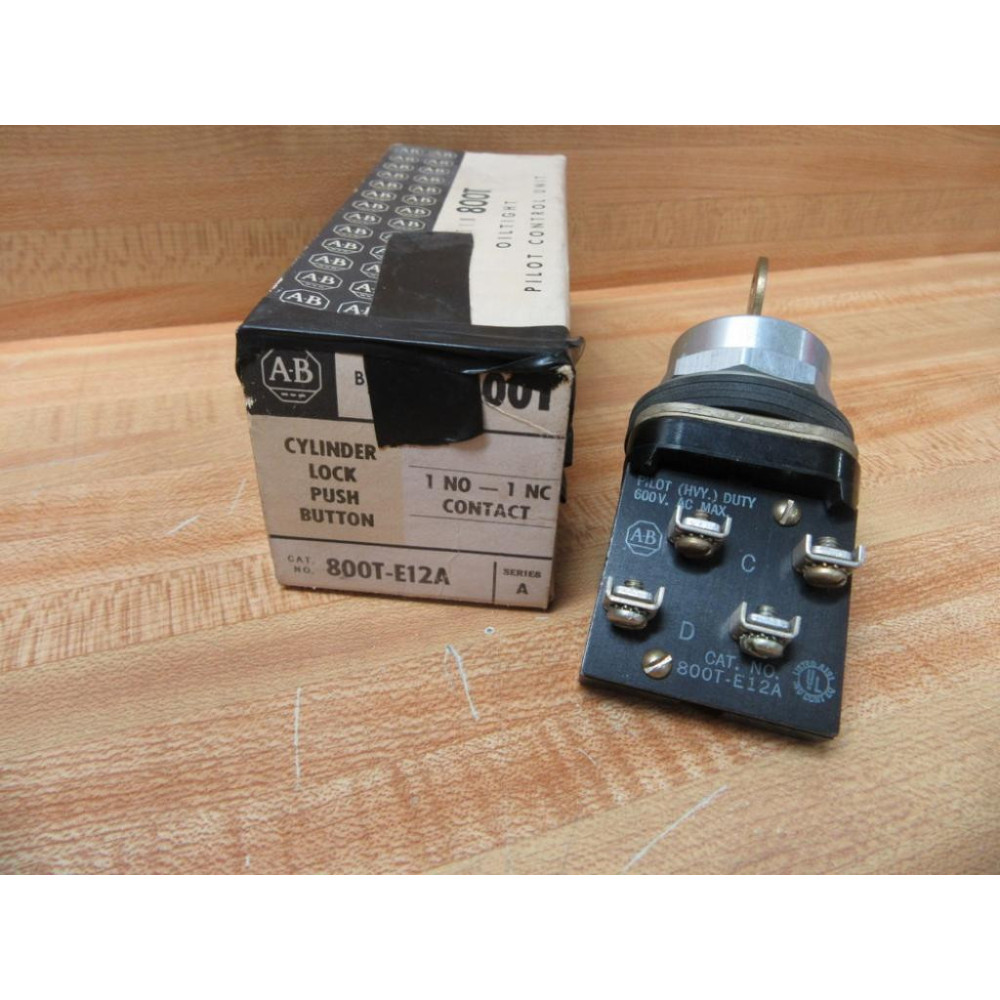 Allen Bradley 800T-E12A Push Button Switch Old Style