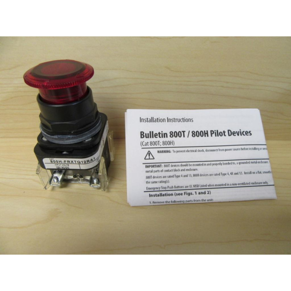 Allen Bradley 800H-FRXTQ12R Push Pull Switch W800T-XA1 - New No Box