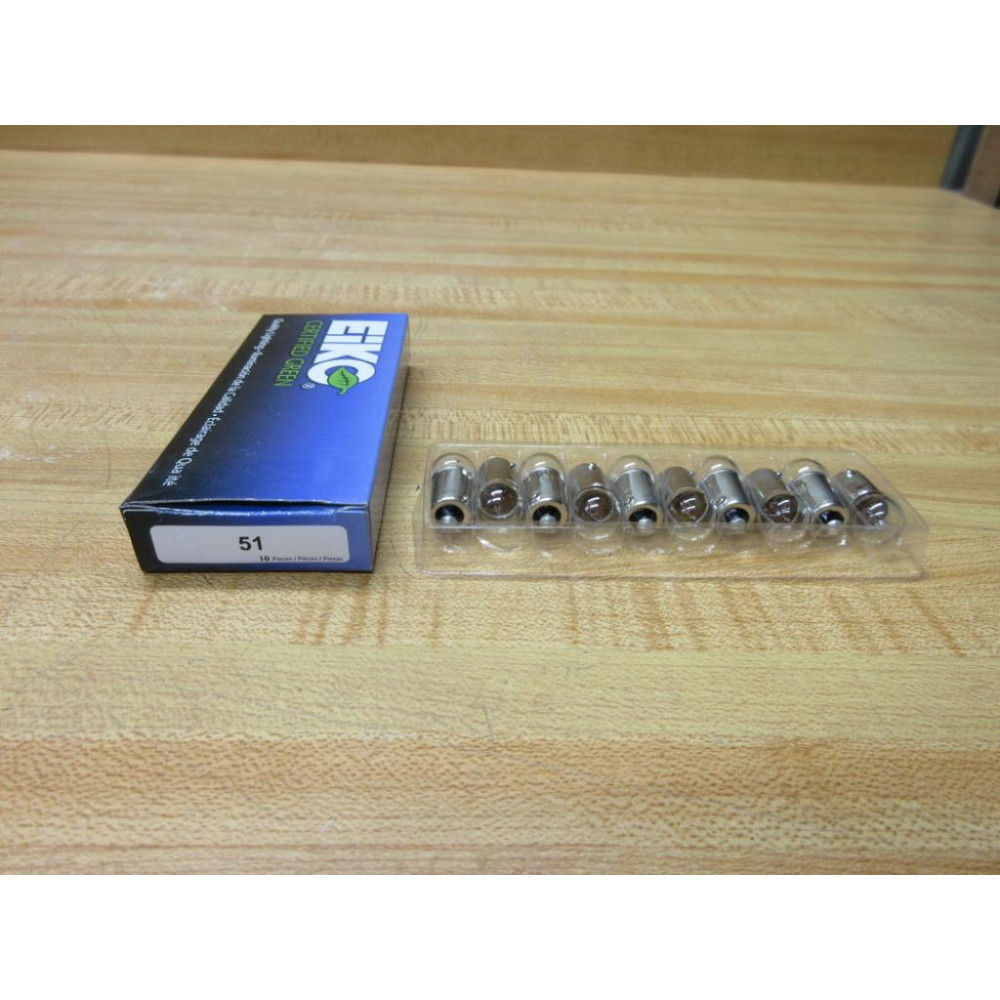 Eiko 51 Miniature Lamp, Light Bulb 40756 (Pack of 10)