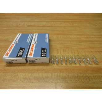 Sylvania 194 Miniature Lamp Light Bulb (Pack of 10)