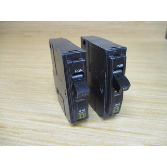 Square D QO110 Circuit Breaker 10 Amp (Pack of 2) - New No Box
