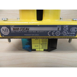 Allen Bradley 800P-F2CAV Palm Button - New No Box