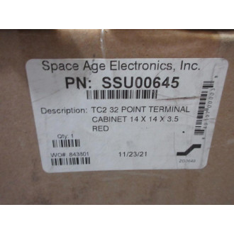 Space Age Electronics SSU00645 Fire Alarm Terminal Cabinet