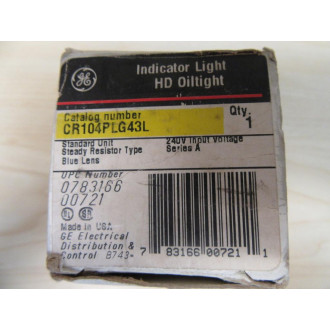 General Electric CR104PLG43L Pilot Light