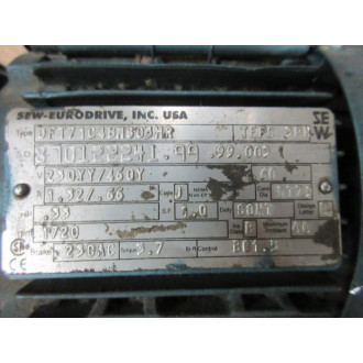 SEW-Eurodrive DFT71C4BMG05HR Motor R40DT71C4BMG05MR - Used