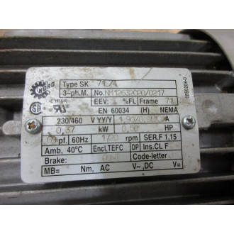 Nord NM126320200217 Motor SK-71L4 - Used