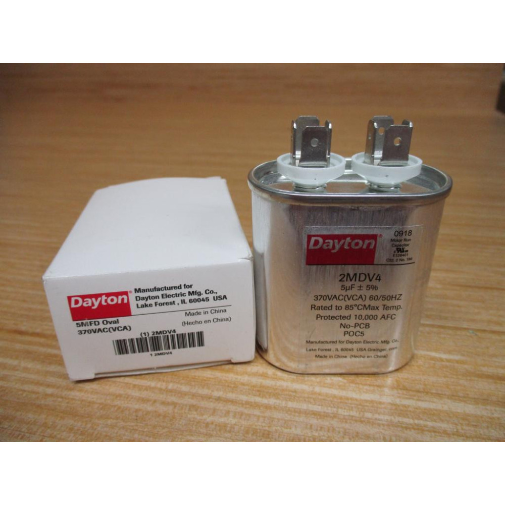 Dayton 2MDV4 Capacitor 5µF 370VAC