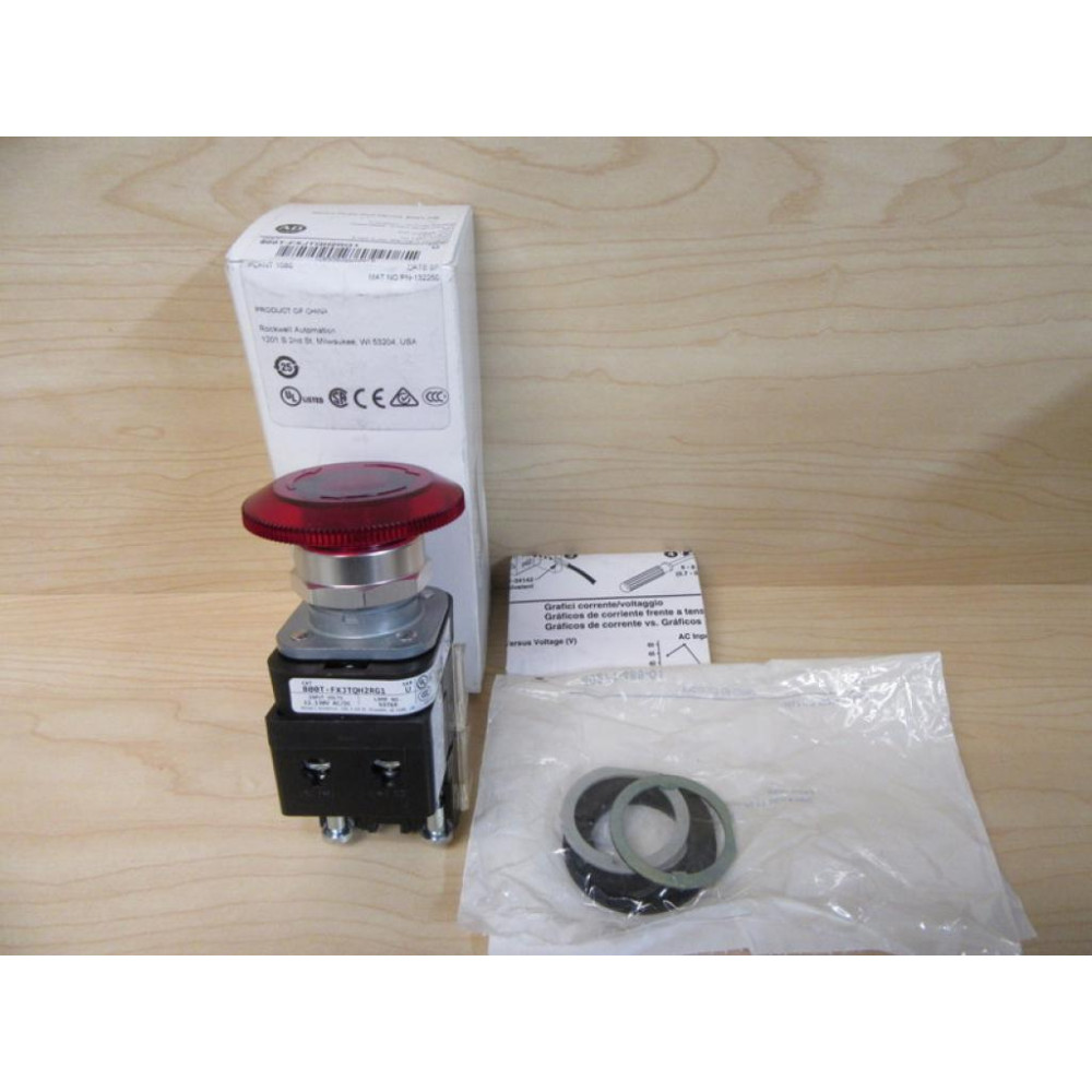 Allen Bradley 800T-FXJTQHRG1 Push Pull Switch