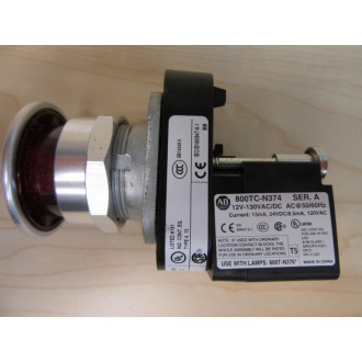 Allen Bradley 800TC-FXQH2R Push Pull Switch