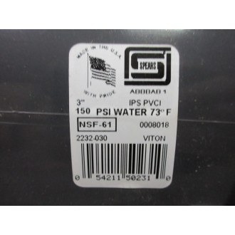 Spears 2232-030C 3" Ball Check Valve 2232030C