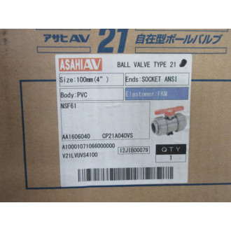 Asahi Valve AA1606040 Ball Valve 4" Type 21 1606040