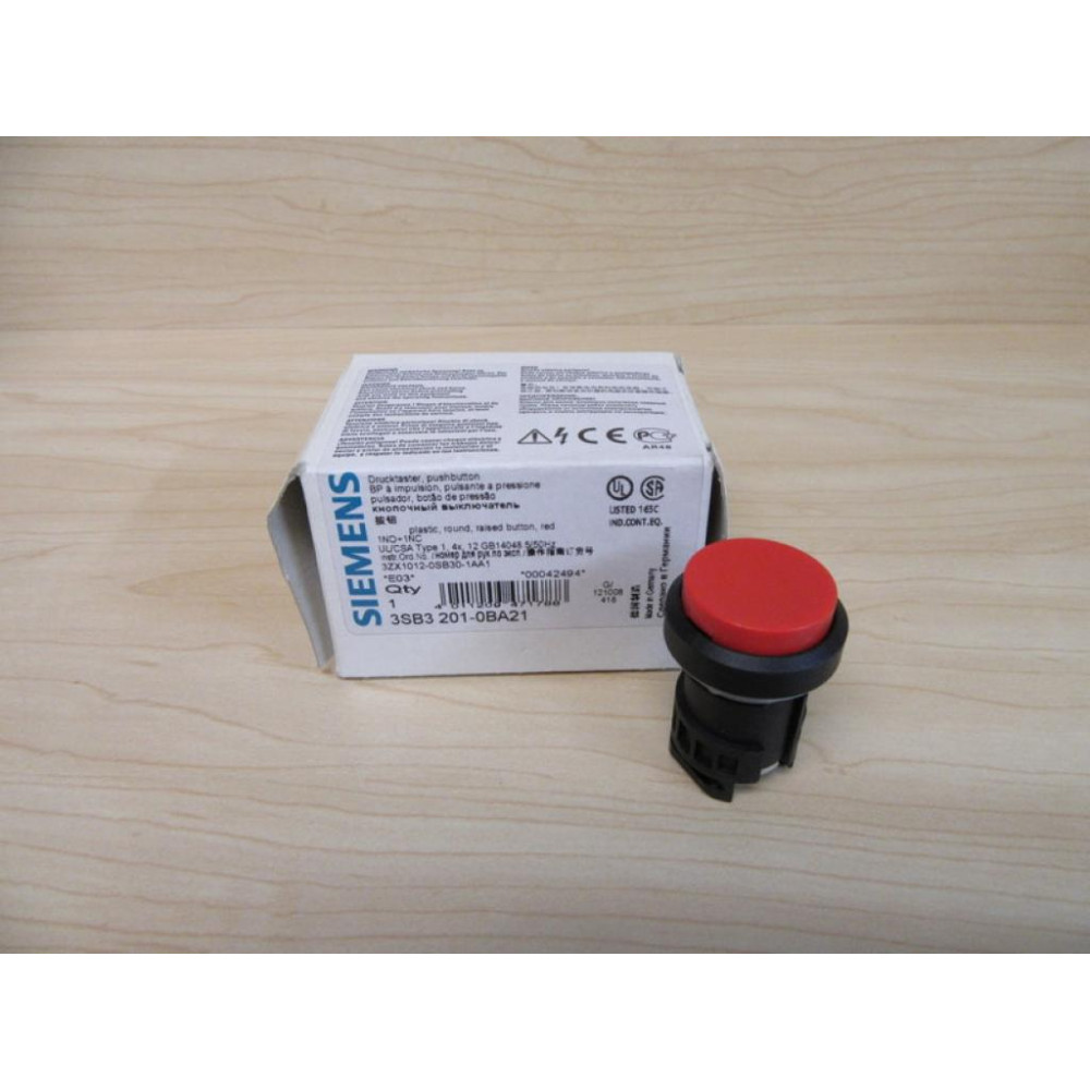 Siemens 3SB3201-0BA21 Push Button 3SB32010BA21 Operator Only