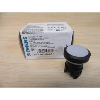 Siemens 3SB3 241-0AA61 White 3SB32410AA61 Button