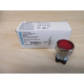 Siemens 3SB3647-0AA21 Push Button 3SB36470AA21 Operator Only