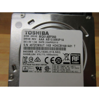 Toshiba HDKCB16 Disk Drive MQ01ABF050
