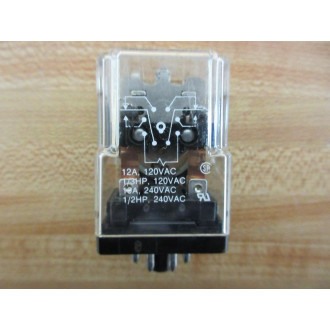 Potter & Brumfield KRPA-11DG-110V DC Relay KRPA11DG110VDC 12A 120VAC - Used