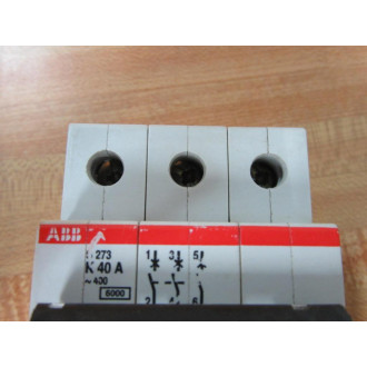 ABB S273 K40A 40A Circuit Breaker S273K40A - Used