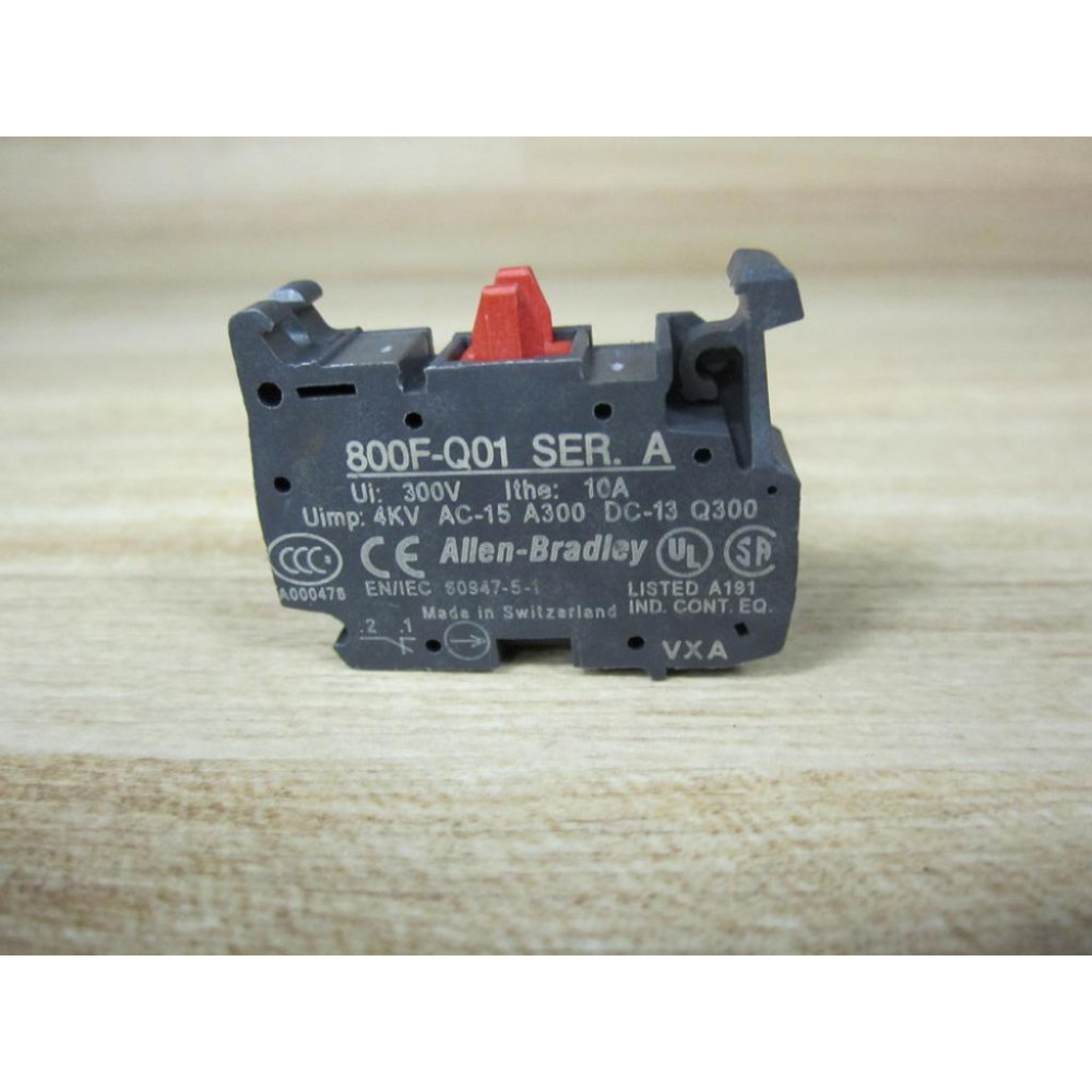 Allen Bradley 800F-Q01 Contact Block 800F-QO1 - New No Box