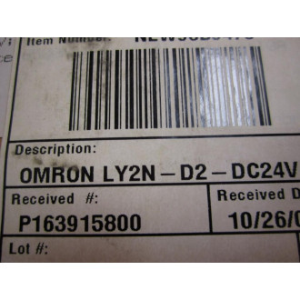 Omron LY2N-D2-24VDC Relay LY2N-D2-24V DC