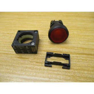 Siemens 3SB3 001-0AA21 Red 3SB30010AA21 wBase & Clip