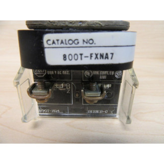 Allen Bradley 800T-FXN A7 Push Button 800TFXNA7 W800T-XD4, 800T-XD2 - Used