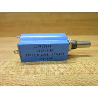 Clarostat 62JA-2.5KΩ Potentiometer 62JA-2.5K - Used