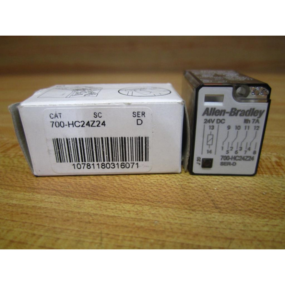 Allen Bradley 700-HC24Z24-24V DC Relay  700HC24Z24-24VDC Series D