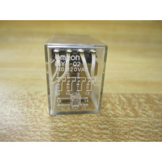 Omron MY4-02-110120V AC Relay MY4-02-110120AC - New No Box