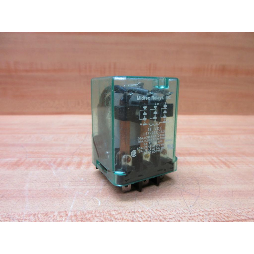 Midtex 157-23C0A5-24V DC Relay 157-23C0A5-24VDC - Used
