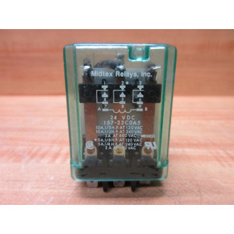 Midtex 157-23C0A5-24V DC Relay 157-23C0A5-24VDC - Used