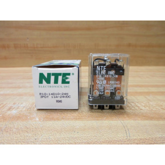 NTE R10-14D10-24N-24V DC Relay R10-14D10-24N-24VDC