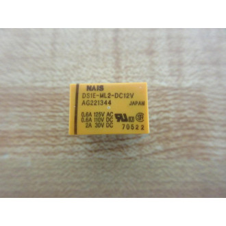 NAiS DS1E-ML2-DC12V Relay DS1E-ML2-12VDC - New No Box