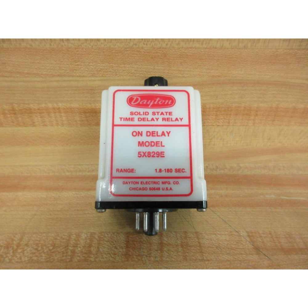 Dayton 5X829E Time Delay Relay - New No Box