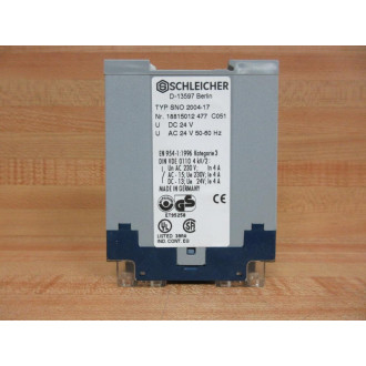 Schleicher SNO 2004-17 Safety Relay SN0-2004-17 - Used