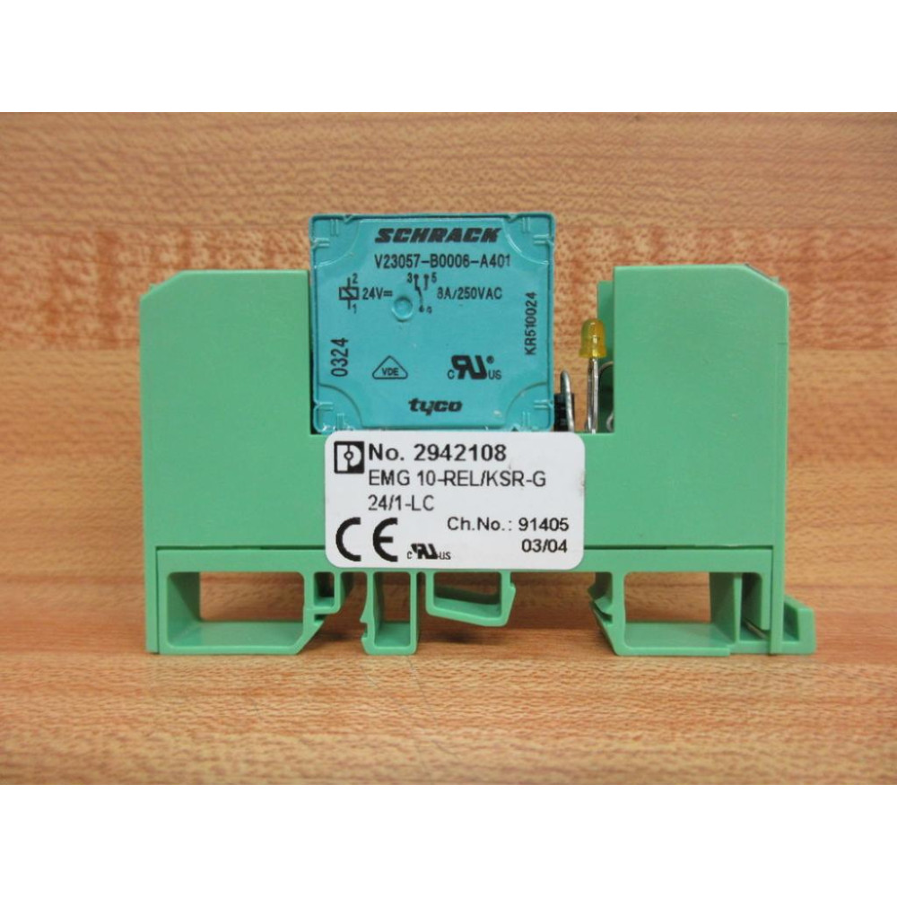 Phoenix Contact EMG 10-RELKSR-G 241-LC Relay Module EMG 10RELKSRG - Used