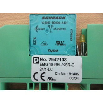 Phoenix Contact EMG 10-RELKSR-G 241-LC Relay Module EMG 10RELKSRG - Used