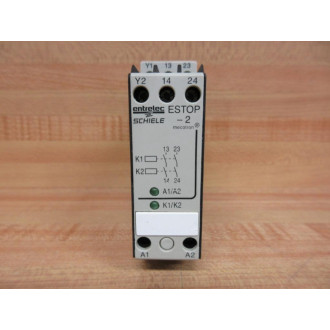 Entrelec Schiele ESTOP-2 Relay 2.450.800.00 - Used