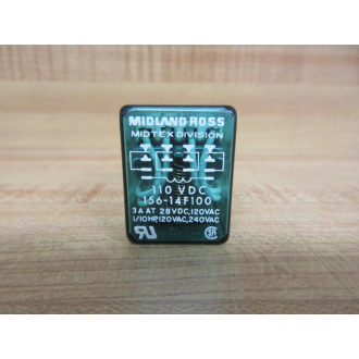 Midland Ross 156-14F100-110V DC Relay 156-14F100-110VDC - New No Box