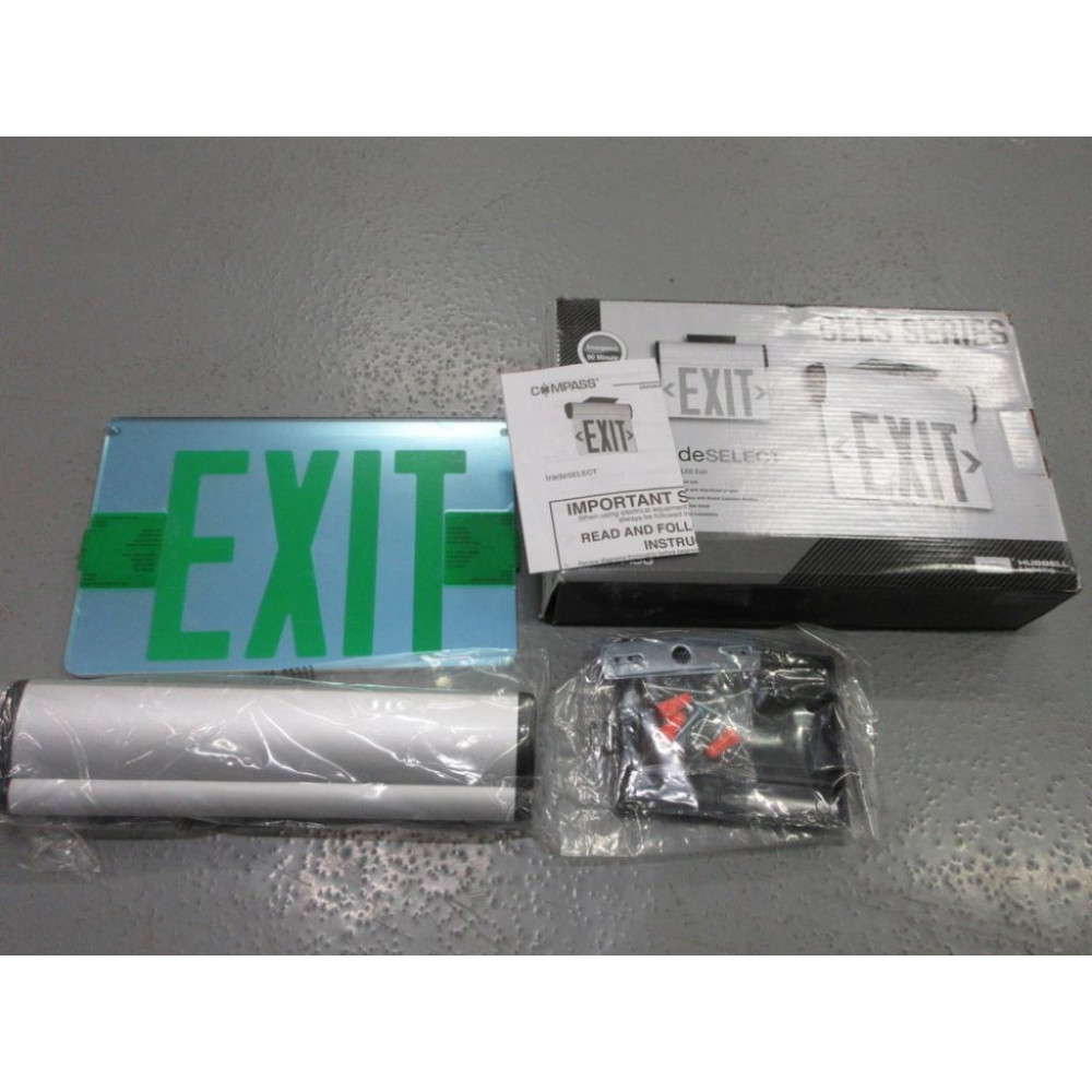 Hubbell CELS2GN Compass LED Emergency Exit Sign