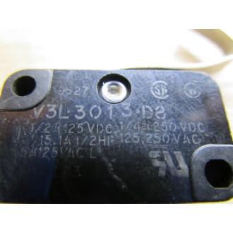 Micro Switch V3L-3013-D8 Honeywell Limit Switch - Used