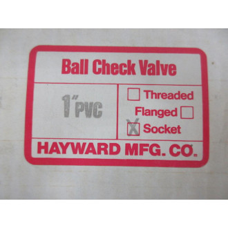 Hayward 1" PVC Socket Ball Check Valve 1PVCSocket 1" PVC Socket