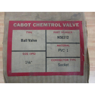 Cabot N56312 Ball Valve 1-14"