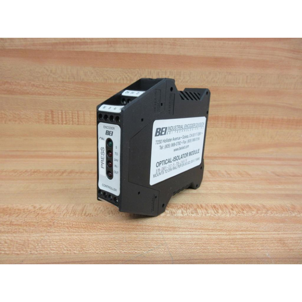 BEI Industrial Encoder EM-DR1-IC-5-TB-24VV Sensor EMDR1IC5TB24VV - Used