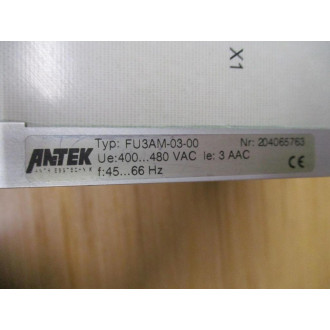 Antek FU3AM-03-00 Frequency Inverter FU3AM - Used