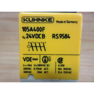Kuhnke 105A400F 24VDCB Relay - Used