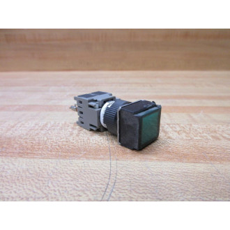 Fuji Electric AH164-SF Push Button Switch AJ164SF Green - Used