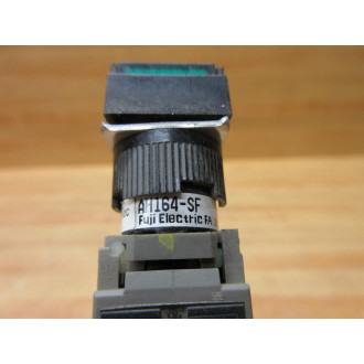Fuji Electric AH164-SF Push Button Switch AJ164SF Green - Used