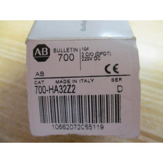 Allen Bradley 700-HA32Z2 Relay 700HA32Z2 Ser. D