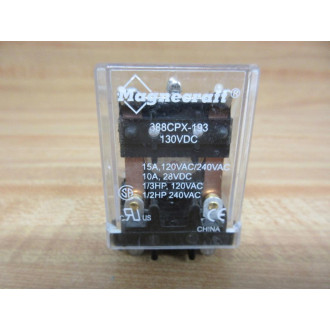 Magnecraft 388CPX-193-130V DC Relay 388CPX-193-130VDC - Used